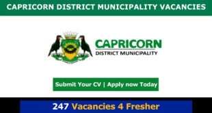 Capricorn District Municipality Vacancies