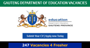 Gauteng Department of Education Vacancies