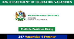 KZN Department of Education Vacancies