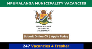 Mpumalanga Municipality Vacancies