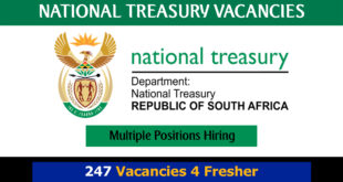 National Treasury Vacancies