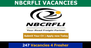 NBCRFLI Vacancies
