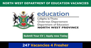 North West Department of Education Vacancies