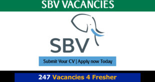 SBV Vacancies