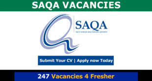 SAQA Vacancies