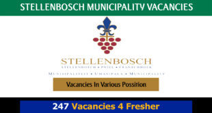 Stellenbosch Municipality Vacancies